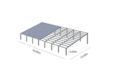 Plan d'un hangar solaire agricole 1_3-2_3 F de 851m²