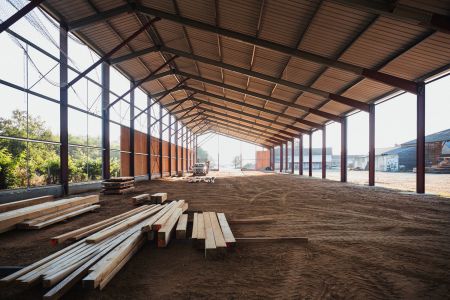 Rénovation d'un hangar solaire pa rTriangle energie