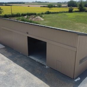 Hangar Solaire réalisé par Triangle energie Monopente