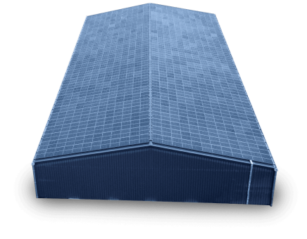 Hangar Solaire Symétrique réalisé par Triangle energie